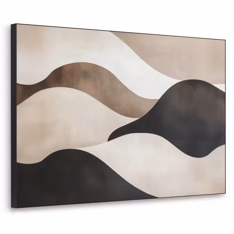 Art Frame - Golven - Abstract - Beige — 1