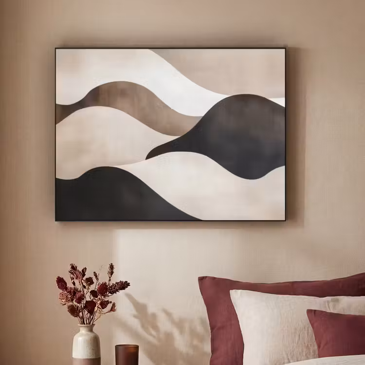 Art Frame - Golven - Abstract - Beige — 3