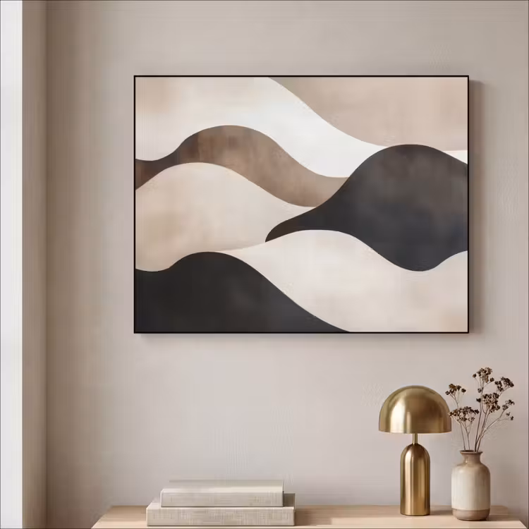 Art Frame - Golven - Abstract - Beige — 5