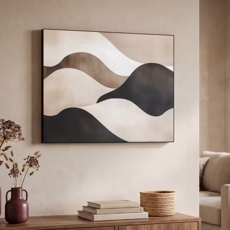Art Frame - Golven - Abstract - Beige — 7