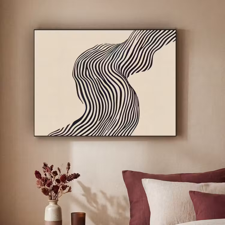 Art Frame - Golvend - Lijnen - Abstract - Silhouet — 3