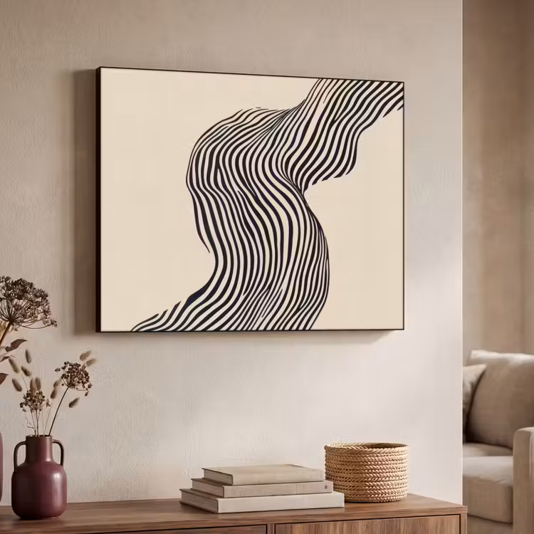 Art Frame - Golvend - Lijnen - Abstract - Silhouet — 7