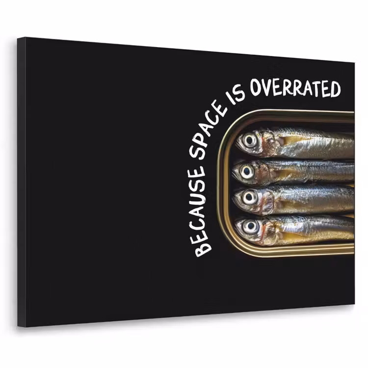 Art Frame - Sardines - Tekst - Vis - Blik — 1
