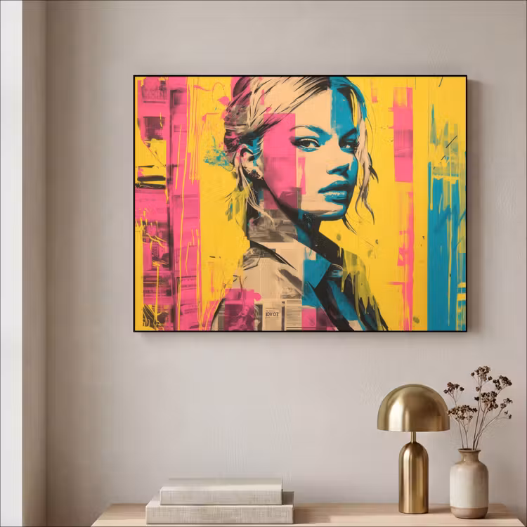Art Frame - Vrouw - Verfstrepen - Gekleurd — 5