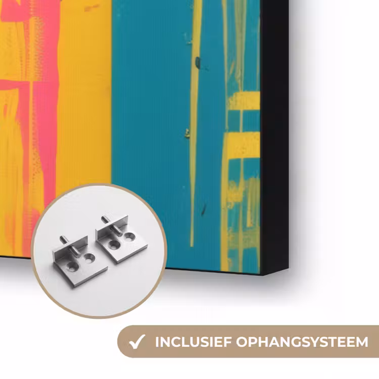 Art Frame - Vrouw - Verfstrepen - Gekleurd — 6