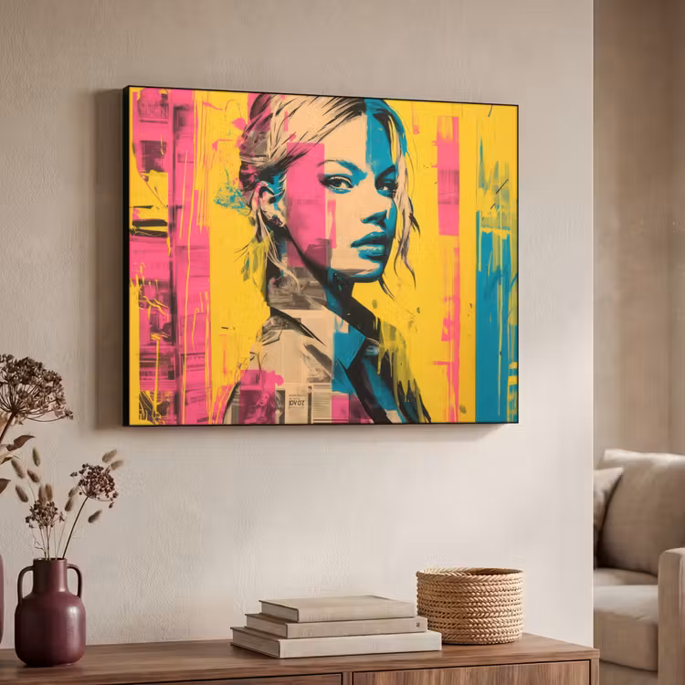 Art Frame - Vrouw - Verfstrepen - Gekleurd — 7