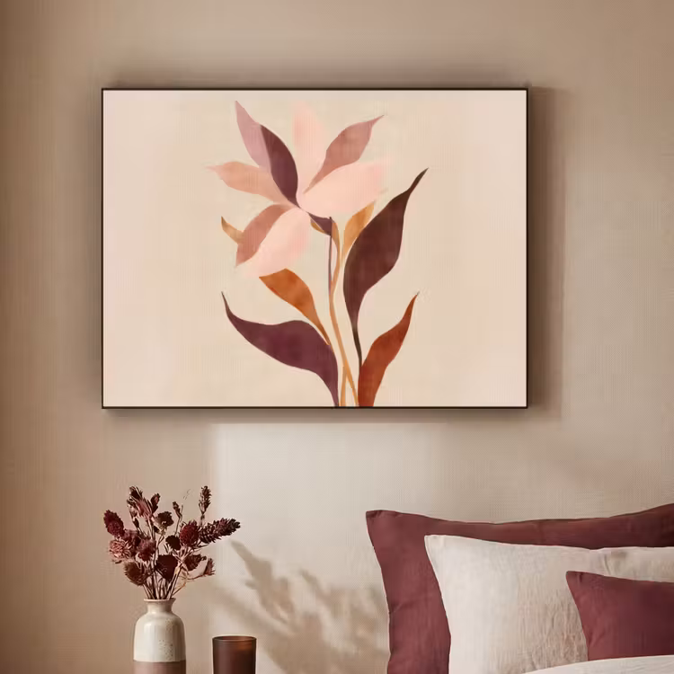 Art Frame - Bloemen - Blaadjes - Minimalistisch - Roze — 3