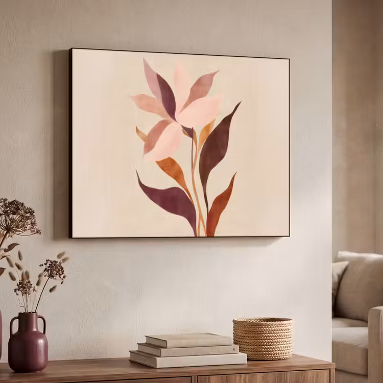 Art Frame - Bloemen - Blaadjes - Minimalistisch - Roze — 7