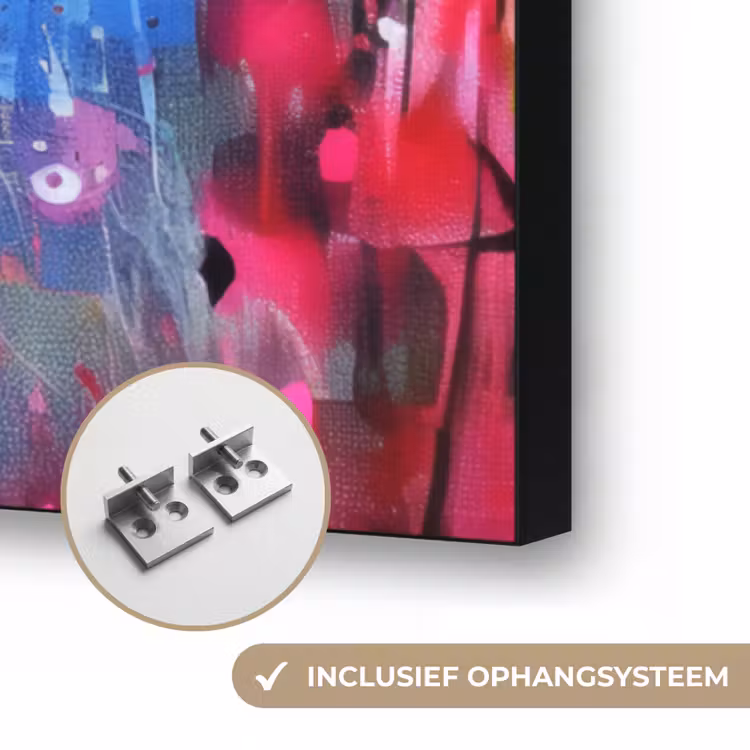 Art Frame - Graffiti - Lippen - Felroze - Geschilderd — 6