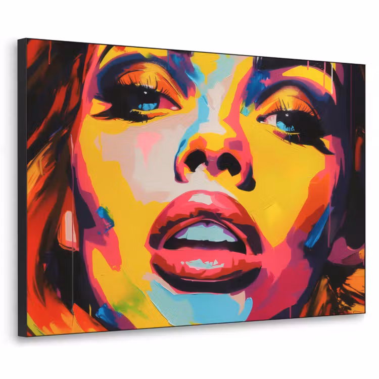 Art Frame - Vrouw - Gezicht - Kleurrijk — 1