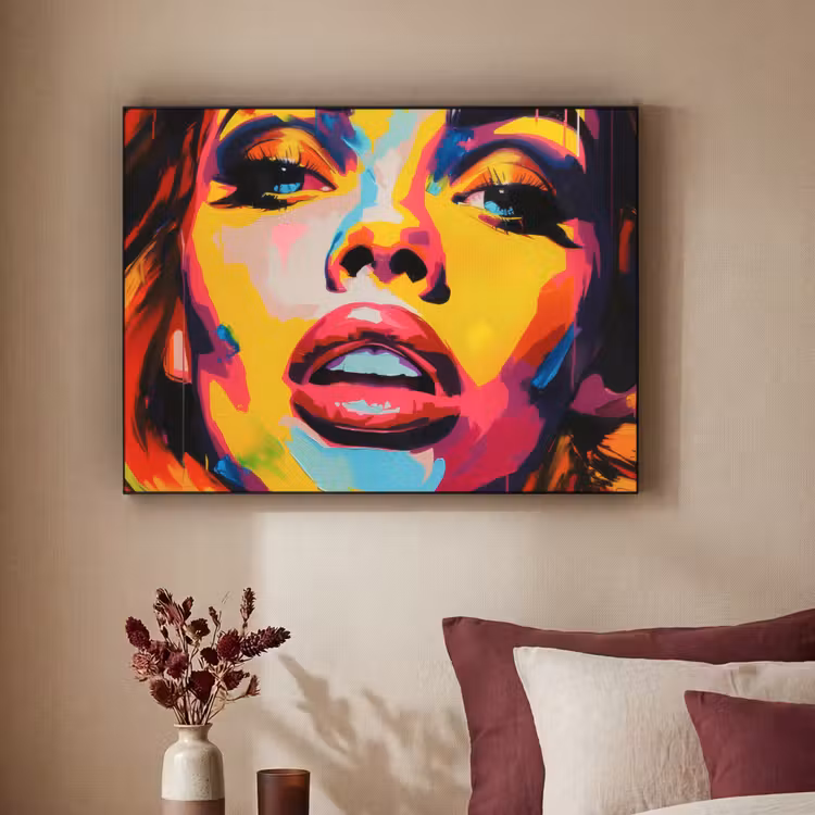 Art Frame - Vrouw - Gezicht - Kleurrijk — 3
