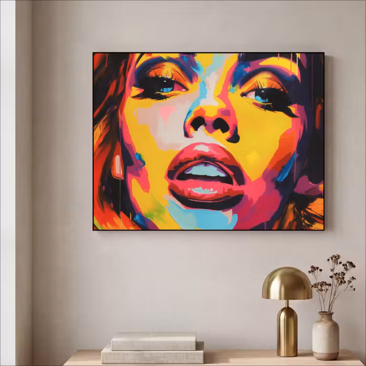 Art Frame - Vrouw - Gezicht - Kleurrijk — 5
