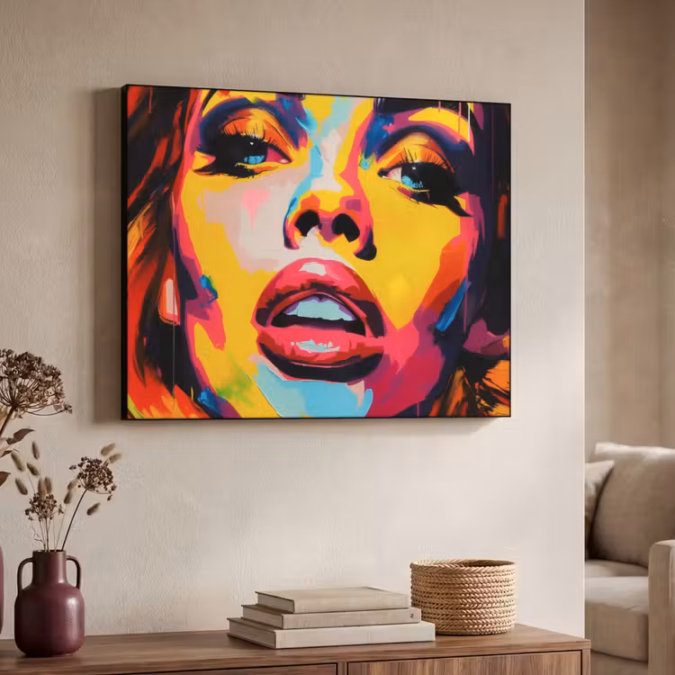 Art Frame - Vrouw - Gezicht - Kleurrijk — 7