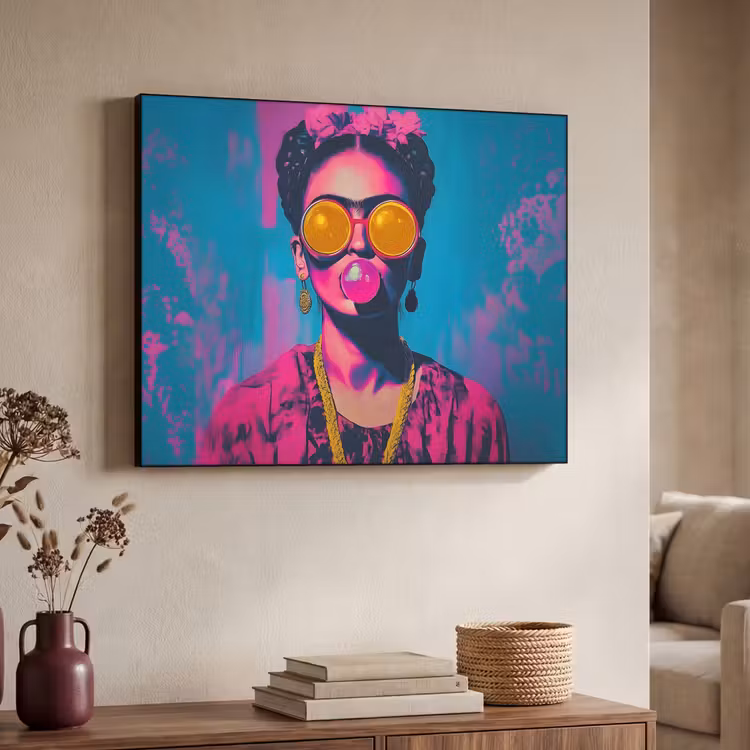 Art Frame - Vrouw - Kauwgom - Zonnebril - Oranje — 7