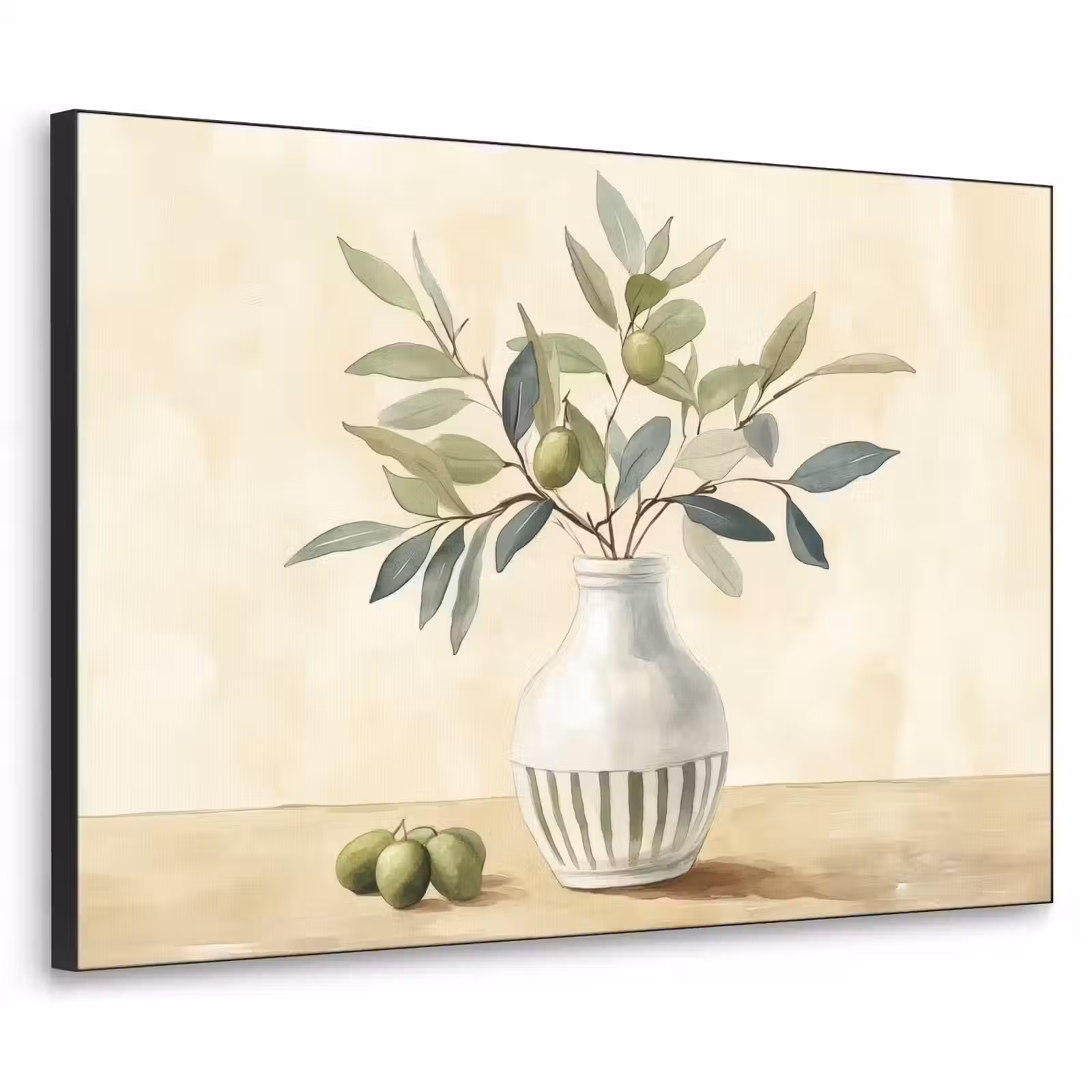 Art Frame - Vaas - Keramiek - Olijftakken — 1