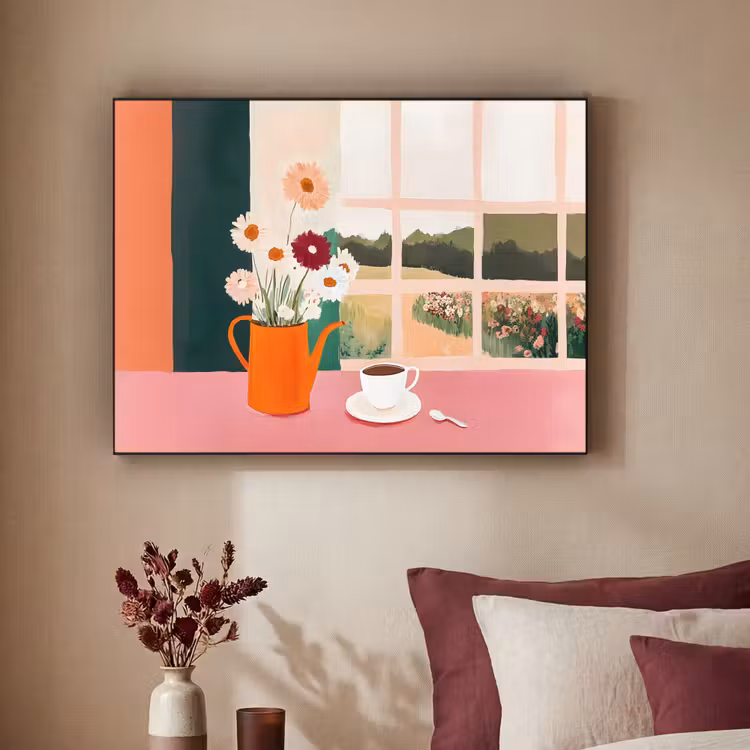 Art Frame - Bloemen - Koffie - Raam — 3
