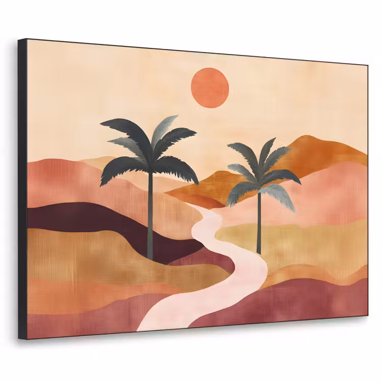 Art Frame - Heuvels - Palmbomen - Abstract — 1