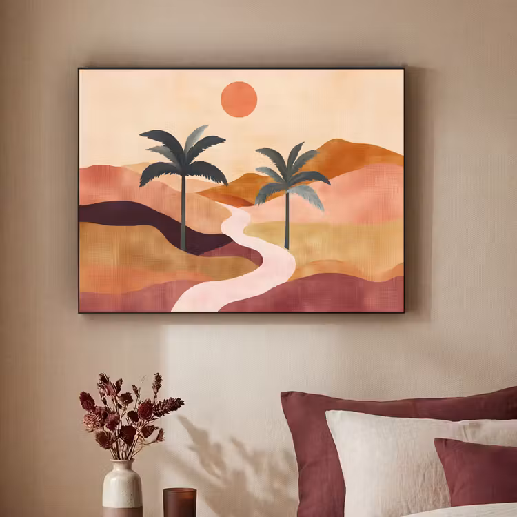 Art Frame - Heuvels - Palmbomen - Abstract — 3
