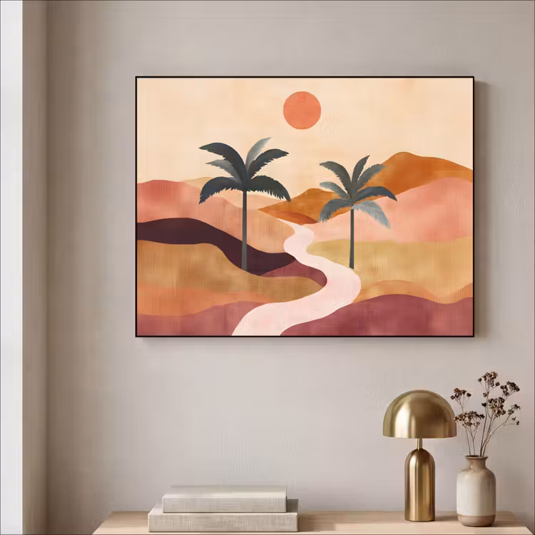 Art Frame - Heuvels - Palmbomen - Abstract — 5
