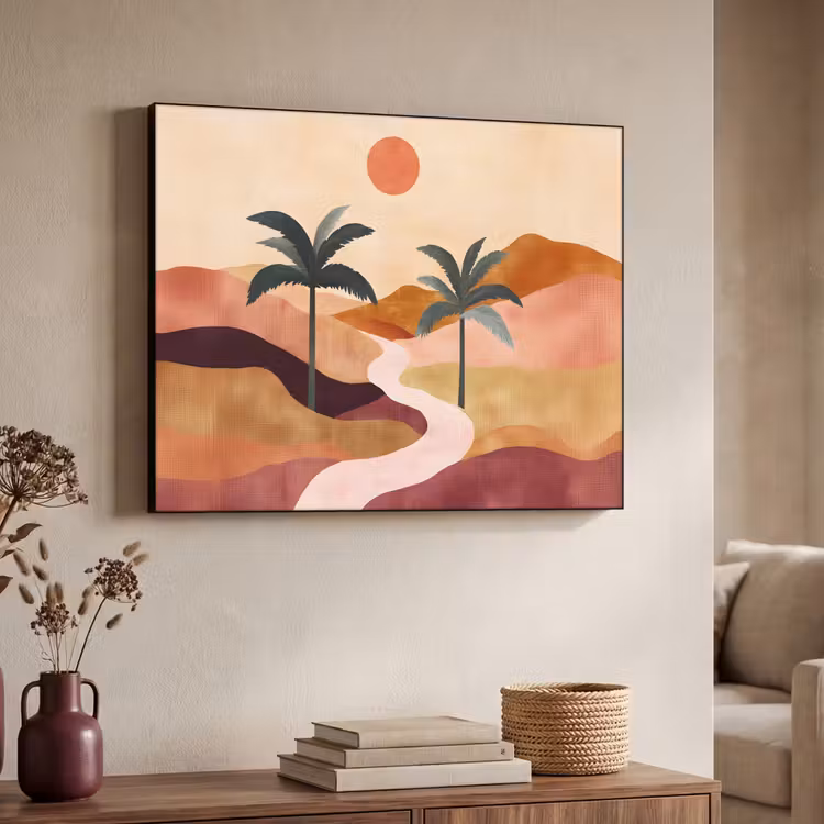 Art Frame - Heuvels - Palmbomen - Abstract — 7