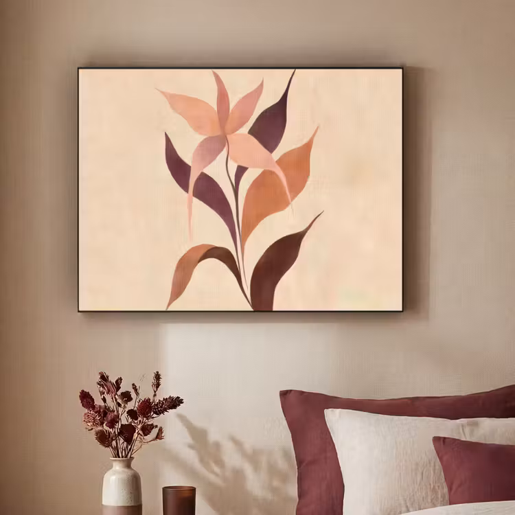 Art Frame - Minimalistisch - Bloem - Bladeren - Beige — 3