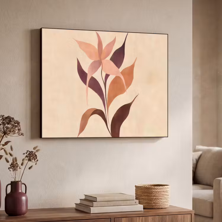 Art Frame - Minimalistisch - Bloem - Bladeren - Beige — 7