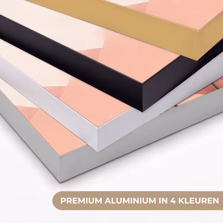 Art Frame - Palmbomen - Heuvels - Minimalistisch - Zachtroze — 2