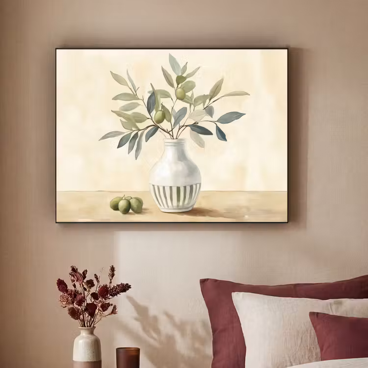 Art Frame - Vaas - Keramiek - Olijftakken — 3