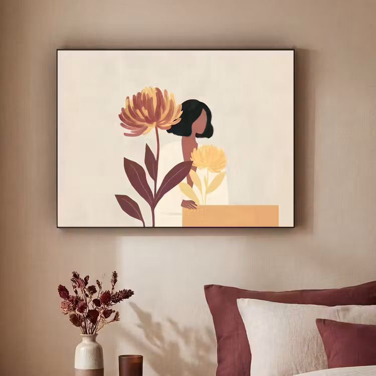 Art Frame - Vrouw - Minimalistisch - Bloem — 3