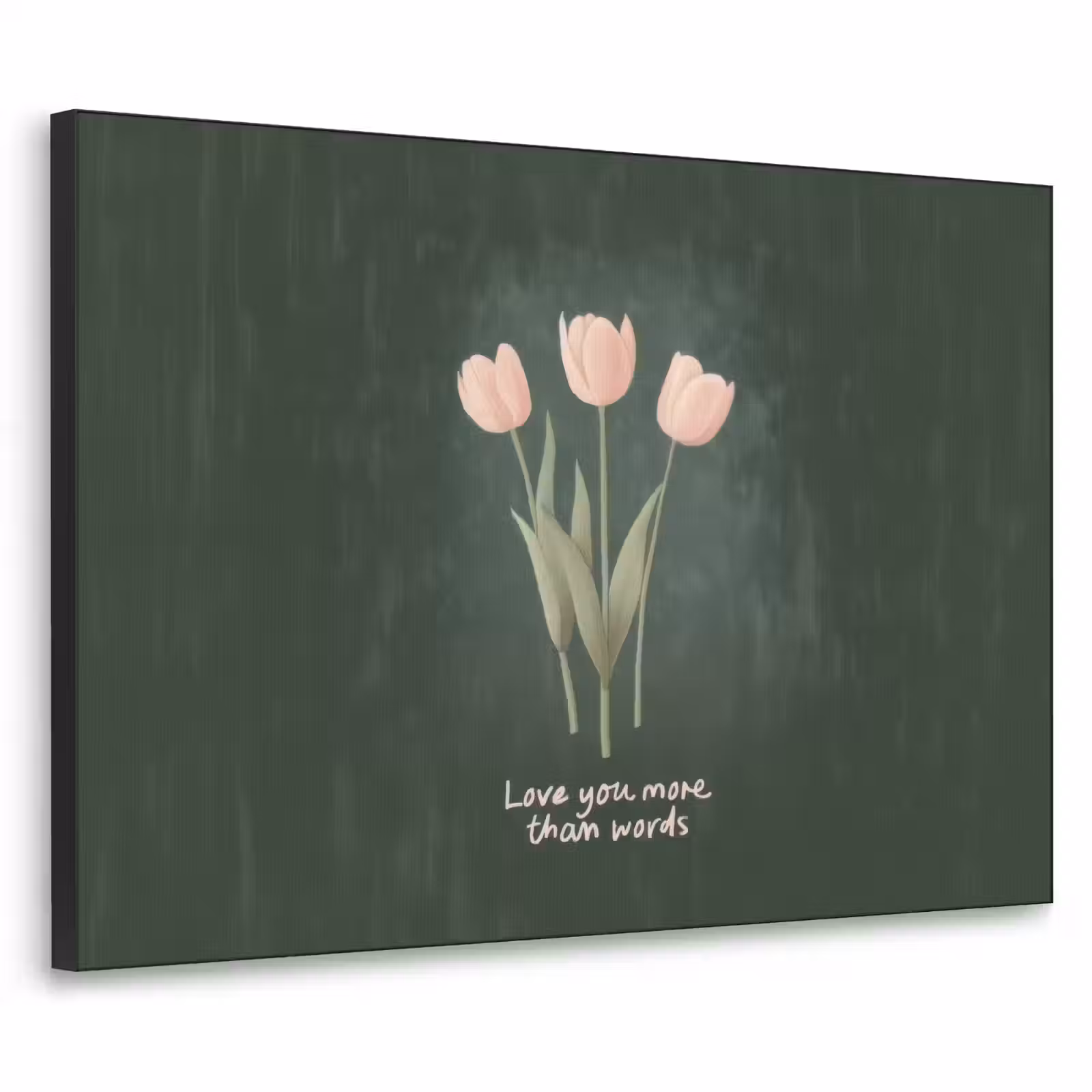 Art Frame - Tulpen - Roze - Tekst - Love — 1