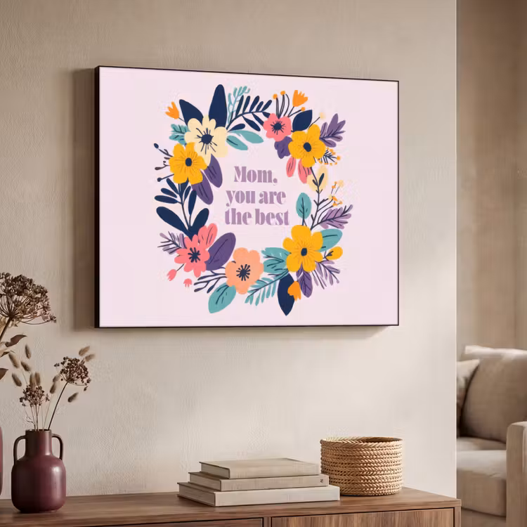 Art Frame - Bloemenkrans - Kleurrijk - Moeder — 7