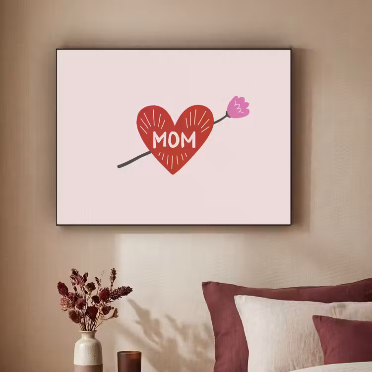 Art Frame - Hart - Rood - Bloem - Moeder — 3