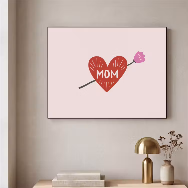 Art Frame - Hart - Rood - Bloem - Moeder — 5