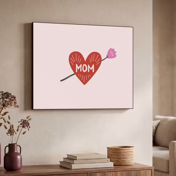 Art Frame - Hart - Rood - Bloem - Moeder — 7