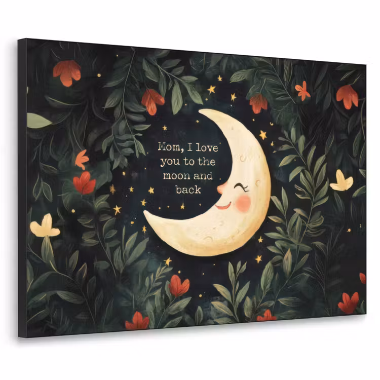 Art Frame - Maan - Quote - Bloemen - Sterren — 1