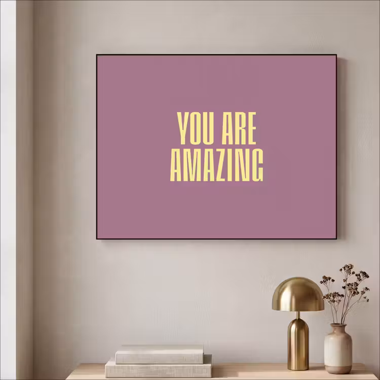 Art Frame - Tekst - Paars - Amazing — 5