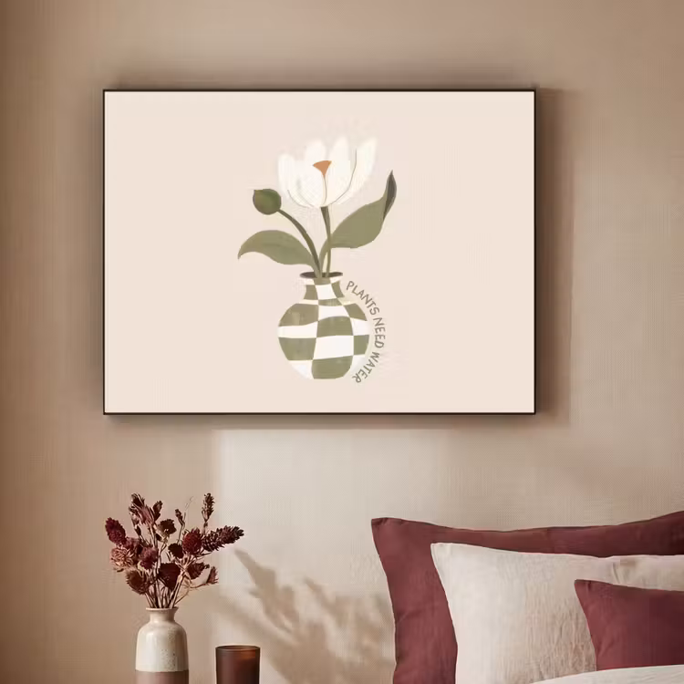 Art Frame - Bloem - Wit - Vaas - Quote — 3