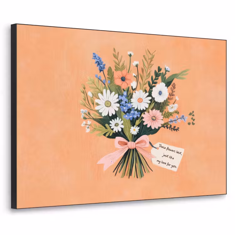 Art Frame - Boeket - Strikje - Quote — 1