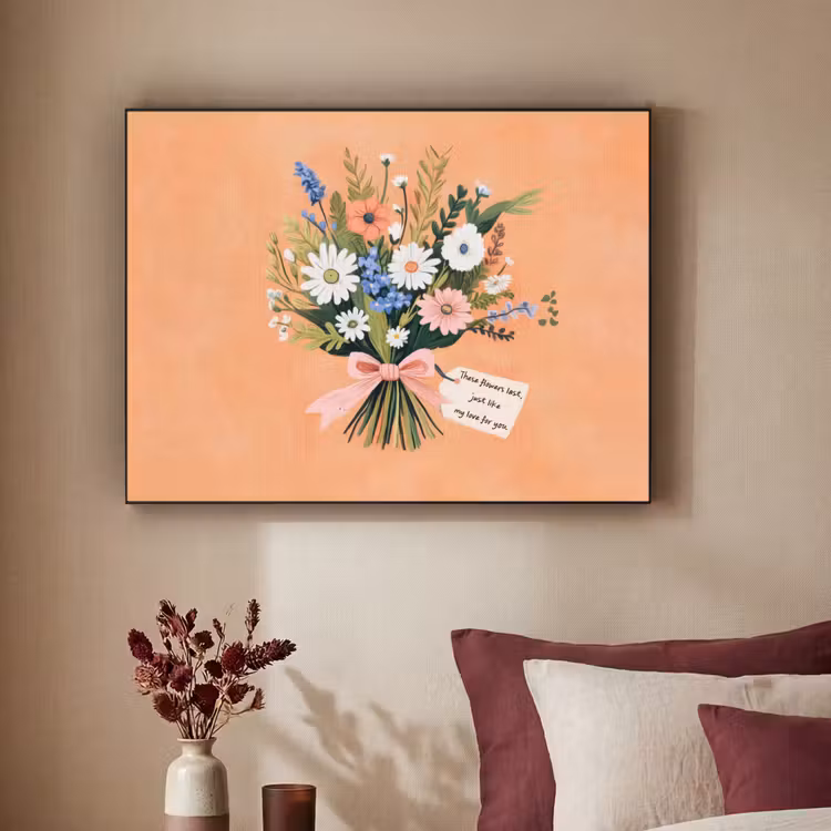 Art Frame - Boeket - Strikje - Quote — 3
