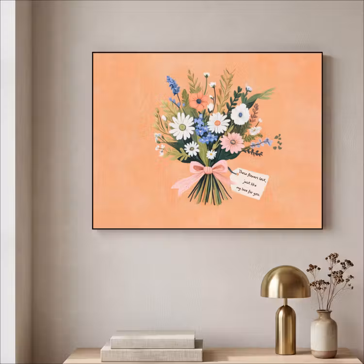 Art Frame - Boeket - Strikje - Quote — 5