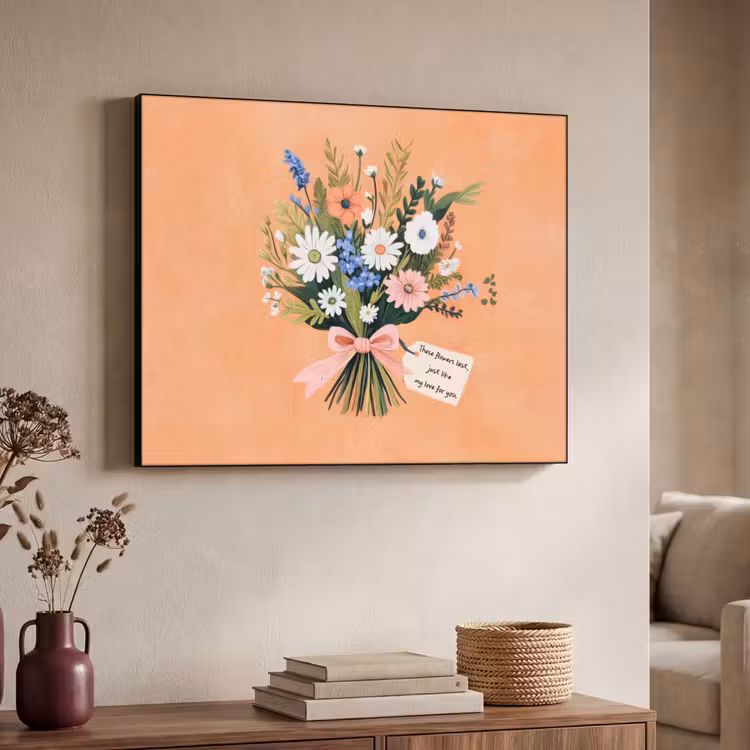 Art Frame - Boeket - Strikje - Quote — 7