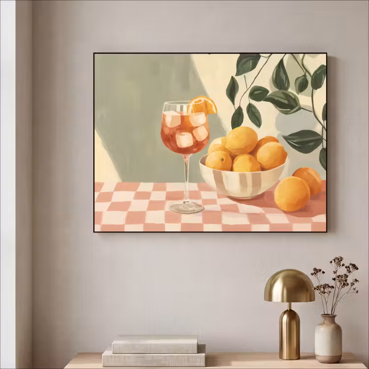 Art Frame - Citroenen - Glas - Tafelkleed - Geblokt — 5
