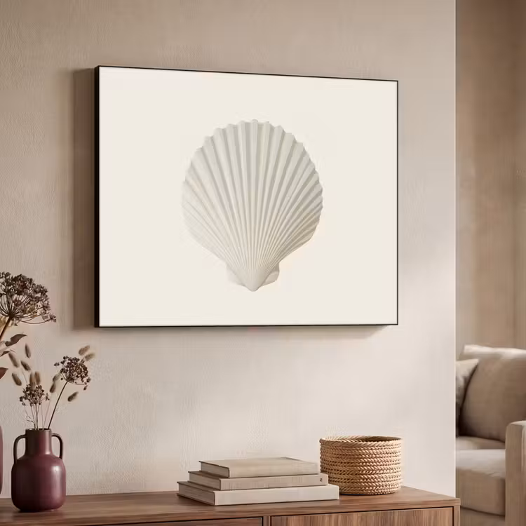 Art Frame - Schelp - Minimalistisch - Wit — 7