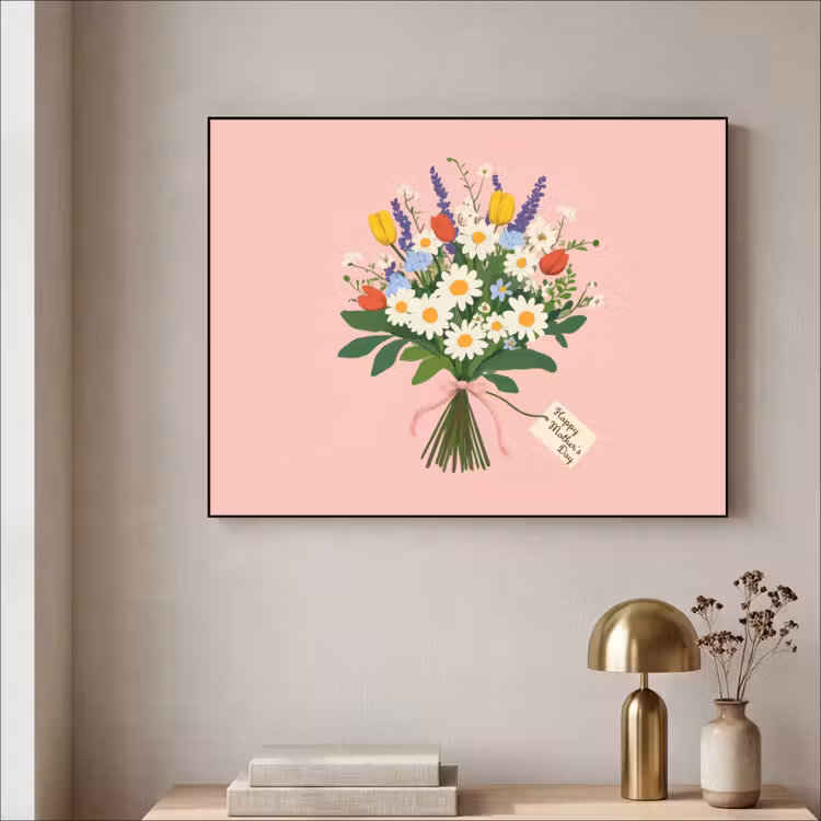 Art Frame - Bloemen - Lint - Kaartje — 5