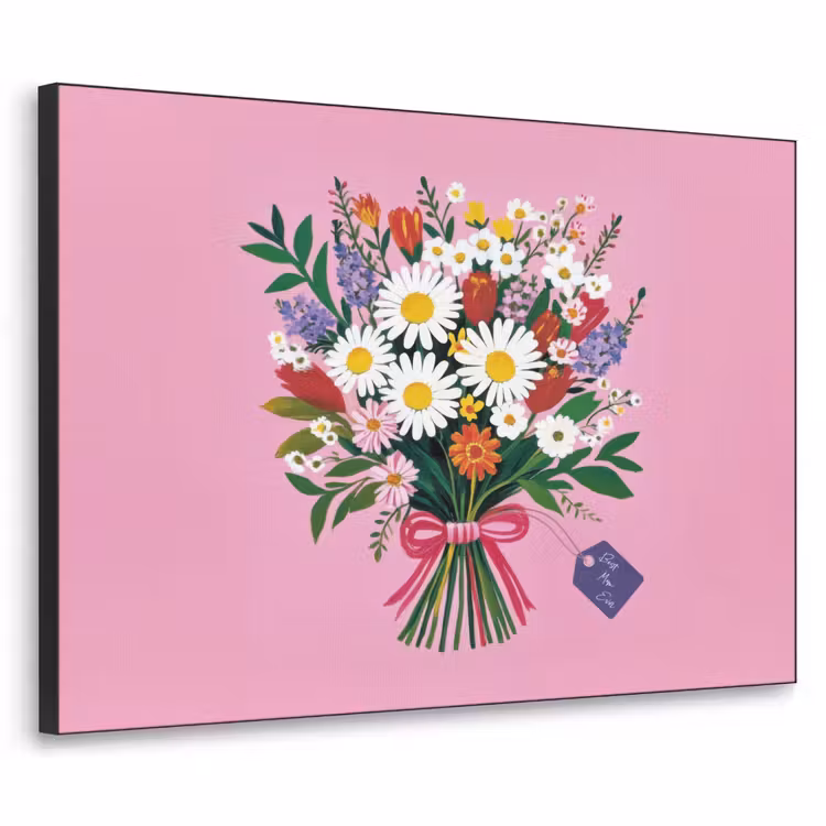 Art Frame - Bloemen - Quote - Kaartje - Kleurrijk — 1