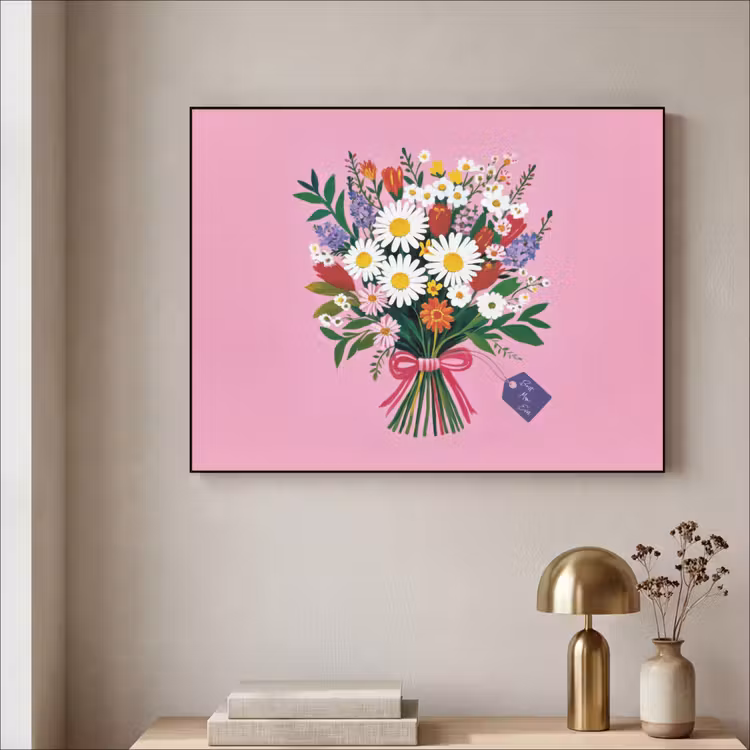 Art Frame - Bloemen - Quote - Kaartje - Kleurrijk — 5
