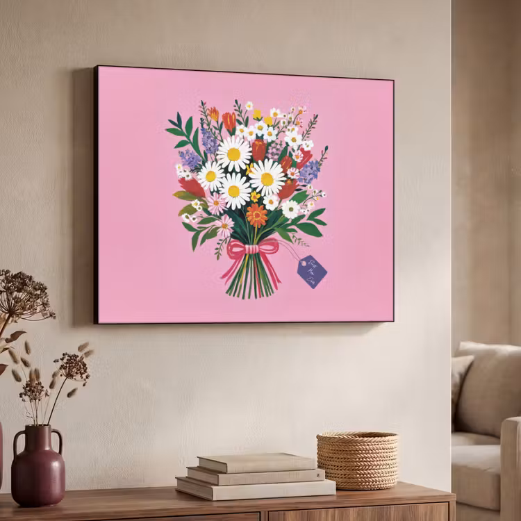 Art Frame - Bloemen - Quote - Kaartje - Kleurrijk — 7