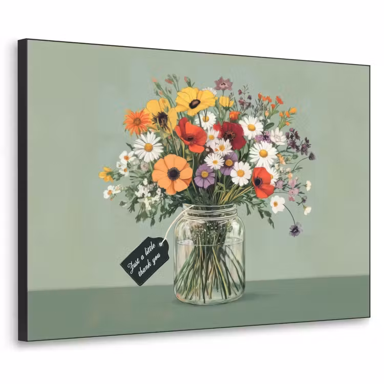 Art Frame - Bloemen - Vaas - Kaartje — 1