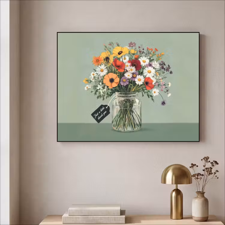 Art Frame - Bloemen - Vaas - Kaartje — 5