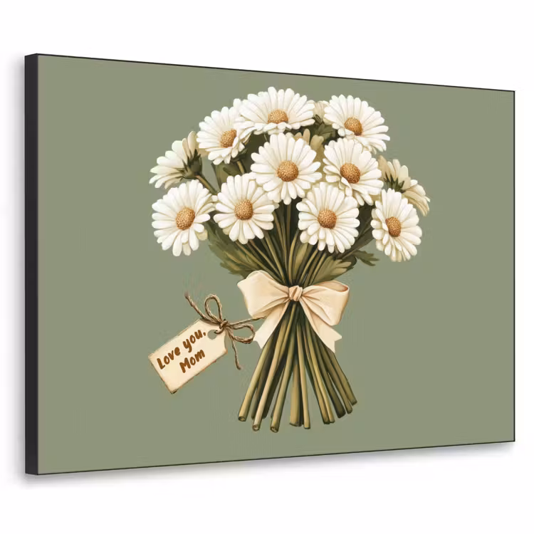 Art Frame - Lint - Boeket - Groen - Quote — 1